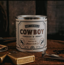 Cowboy Tobacco + Honey 8 oz Soy Candle