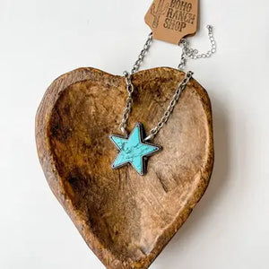 Punchy Star Necklace Western Pendant Necklace