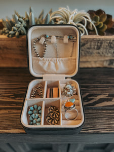 Western Mini Travel Jewelry Box - Rodeo Nights