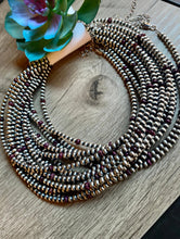 4mm & Purple Spiny 14 inch Navajo Pearl Necklace.