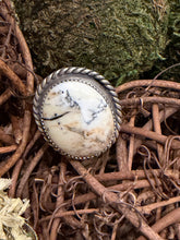 White Buffalo Adjustable Ring