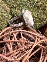 White Buffalo Adjustable Ring