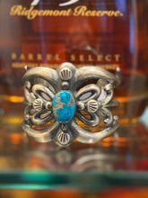 Chimney Butte Sterling Silver Cuff with Blue Turquoise