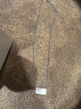 Native-Made White Horse Bar Necklace – Sterling Silver – Stamped D&D