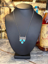 ½ Cluster Turquoise Rodeo Necklace – Sterling Silver