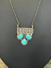 ½ Cluster Turquoise Rodeo Necklace – Sterling Silver