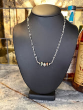 5 Bead Bar Necklace – Sterling Silver & Turquoise