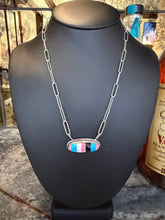Mixed Media Bar Necklace – Sterling Silver XL Chain