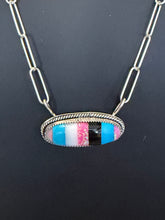 Mixed Media Bar Necklace – Sterling Silver XL Chain