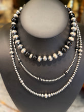 18” Graduated Sterling Silver Pearls Necklace