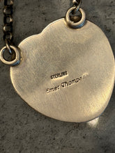 Royston Turquoise Heart Necklace | Native Made Sterling Silver (Emer Thompson)