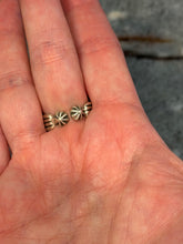Sonoran Gold Adjustable Ring | Native Made Sterling Silver (Stamped D. Yazzie, Size 7+)