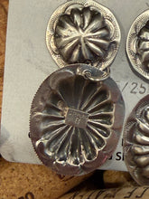 Concho Dangle Earrings | Native Made Sterling Silver (Stamped B.)