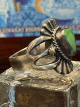 Oxidized Sonoran Gold Ring | Native Made Sterling Silver (Size 10)