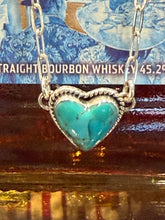 Turquoise Heart Necklace | Sterling Silver, Made in Mexico