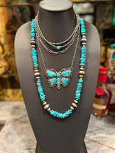 Kingman Turquoise Butterfly Necklace – Native Made by Charlie Johnson