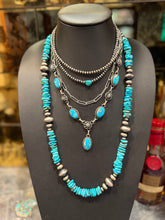 Blue Bird Turquoise Lariat Necklace – Native Made Sterling Silver