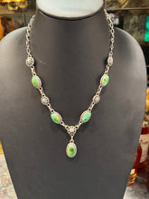 Sonoran Gold Turquoise Lariat Necklace – Native Made Sterling Silver