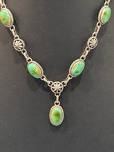Sonoran Gold Turquoise Lariat Necklace – Native Made Sterling Silver