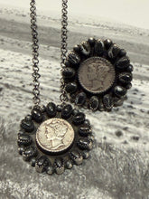 White Buffalo Coin Pendant Necklace | Sterling Silver Native Made | Stamped Eli Skeets