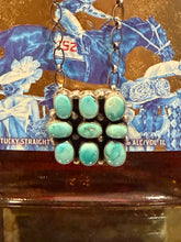20" 9-Stone Turquoise Necklace | Native Made Sterling Silver | Stamped Sharon Francisco