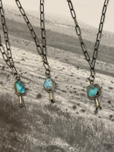 Turquoise Blossom Necklace | Sterling Silver Native Made | Stamped G Rios