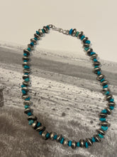 16" Sleeping Beauty Turquoise Necklace | Native Made Sterling Silver | Izzy Manuelito