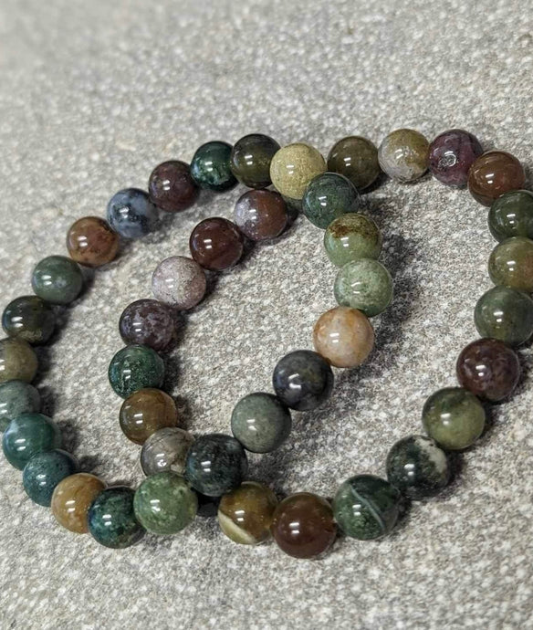 Natural Montana Agate Beaded Bracelets