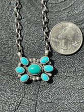 Turquoise Cluster Necklace Native Made