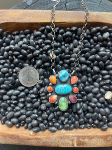 Mulit Stone Cluster Necklace Option 2