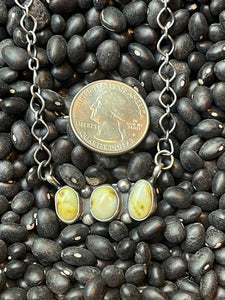 3 Stone Palomino Bar Necklace Native Made