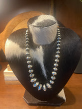 Authentic Graduated Navajo Saucer Pearl Necklace & Earring Set
