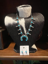 Richard Begay Squash Blossom & Earrings Set