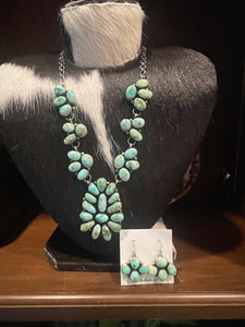 Ella Peter Sonoran Gold Statement Necklace & Earrings