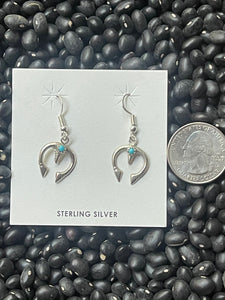 Mini Sterling Silver & Turquoise Naja Earrings by Sylvia Chee