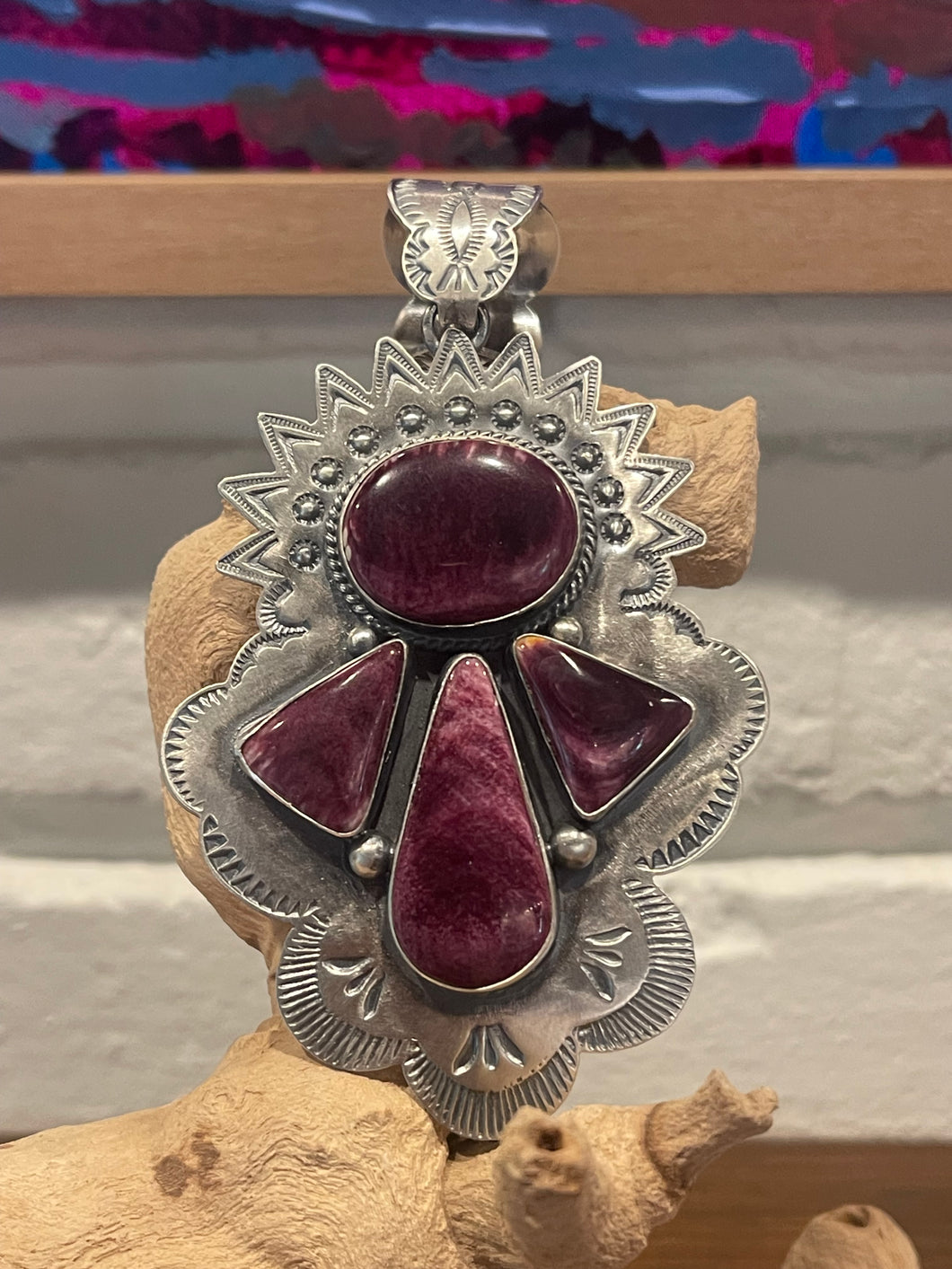 Robert Johnson Purple Spiny Pendant
