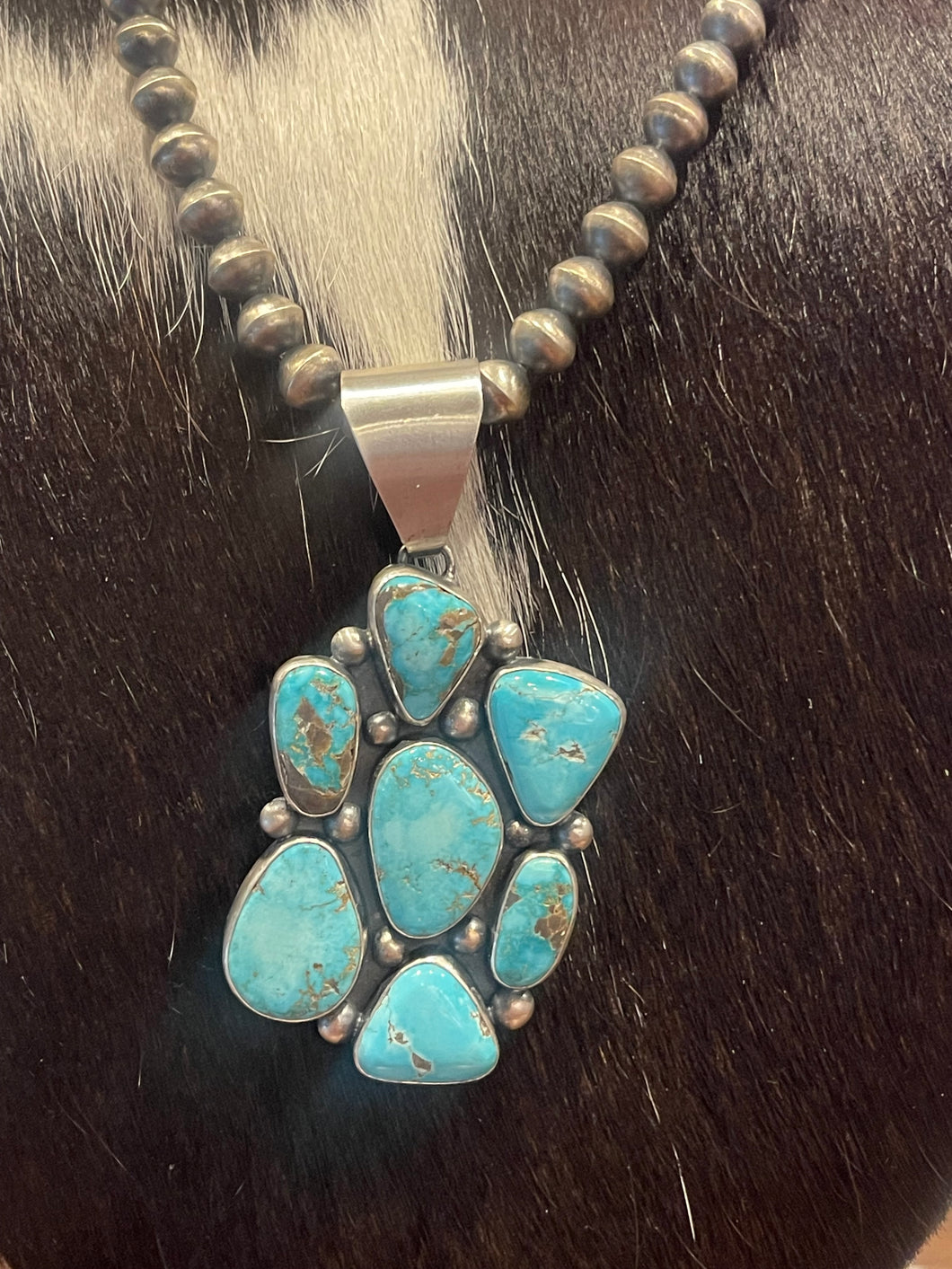 Carico Lake Turquoise Pendant by Robert Johnson