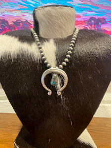 Brisbee Turquoise Naja Pendant by Robert Johnson