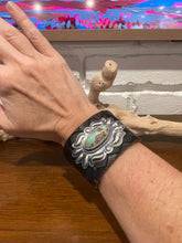 Royston Turquoise Leather Cuff