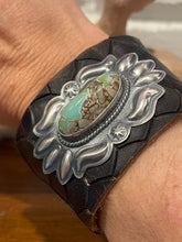 Royston Turquoise Leather Cuff
