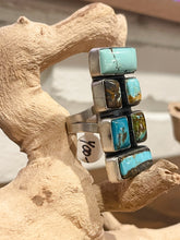 Multi Stone Bar Ring Adjustable Native Made