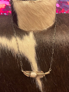 White Buffalo Feather Necklace