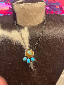 Travis J Mine 8 and Turquoise Necklace