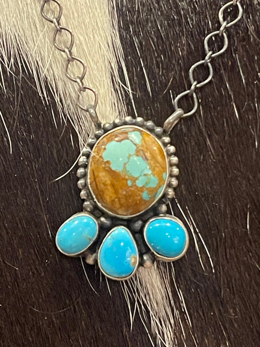 Travis J Mine 8 and Turquoise Necklace