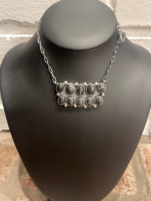 White Buffalo Bar Necklace Native Made