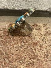 Travis J Rainbow Cluster Ring Adjustable