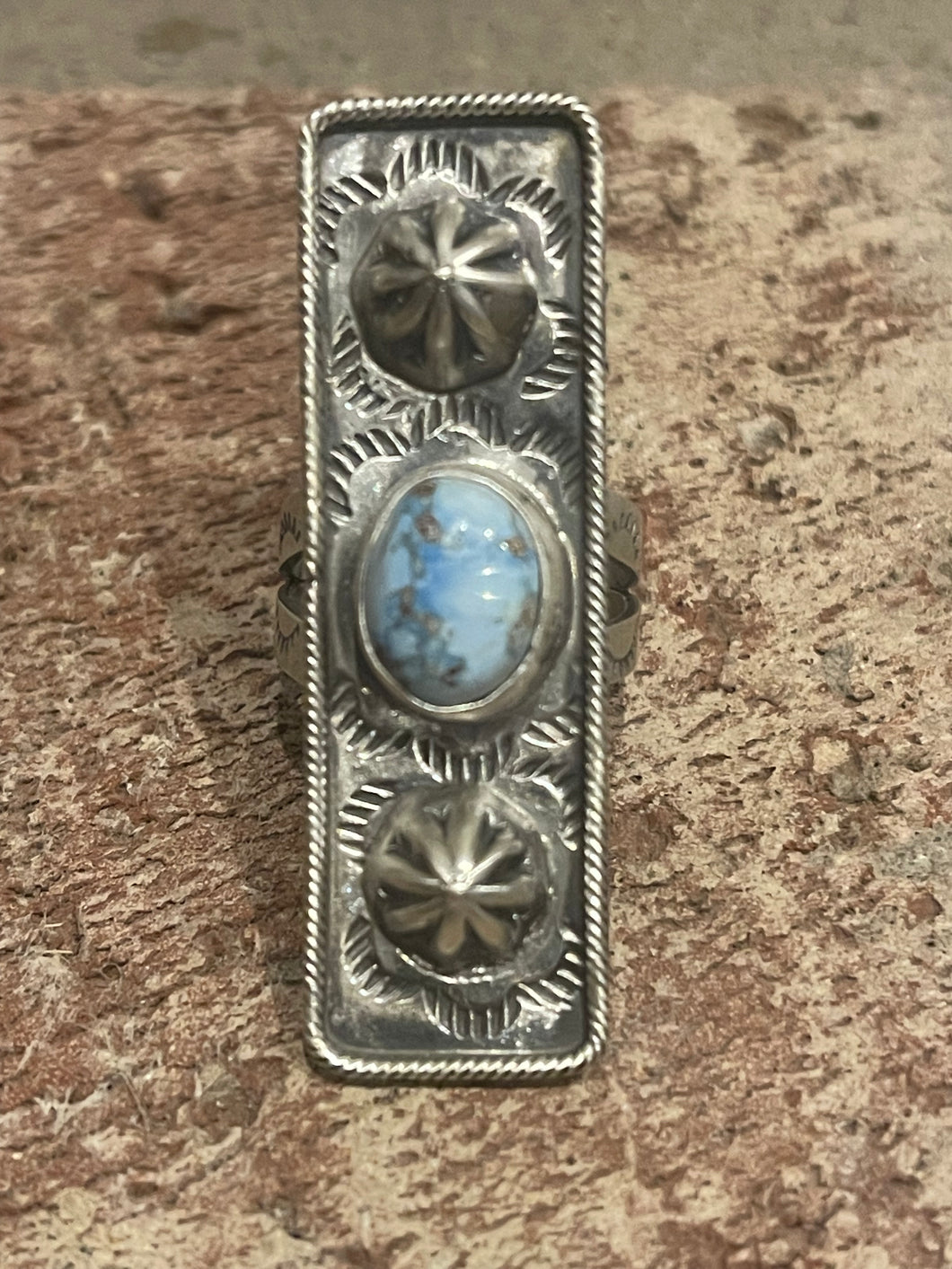 Golden Hills Native Made Bar Ring Size 8