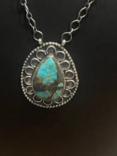 Gorgeous Moody Teardrop Turquoise Necklace