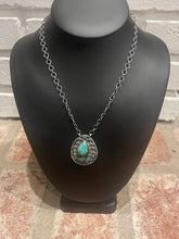 Gorgeous Moody Teardrop Turquoise Necklace