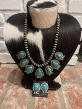 Robert Johnson Royston Turquoise Statement Necklace & Earring Set